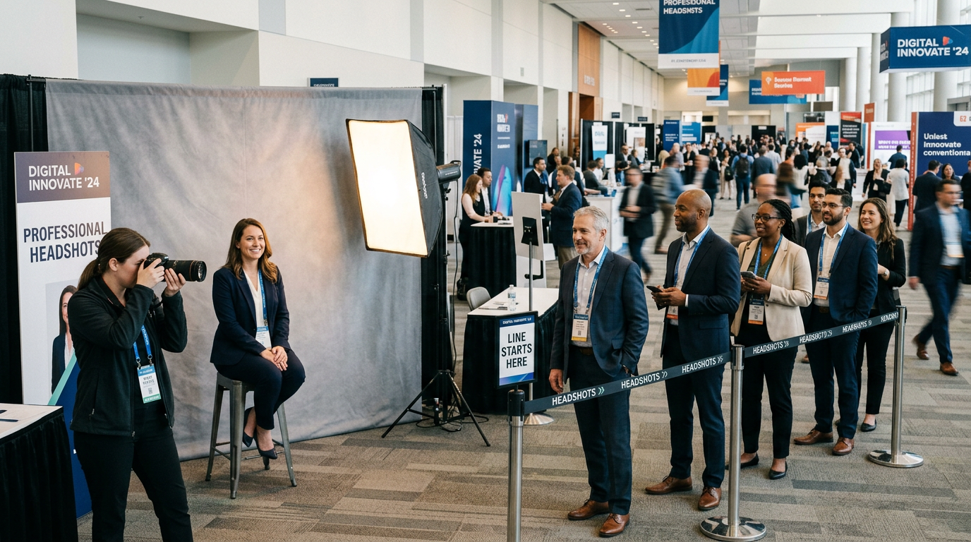 Conference Headshots vs. Event Coverage: What’s the Difference and Do You Need Both?