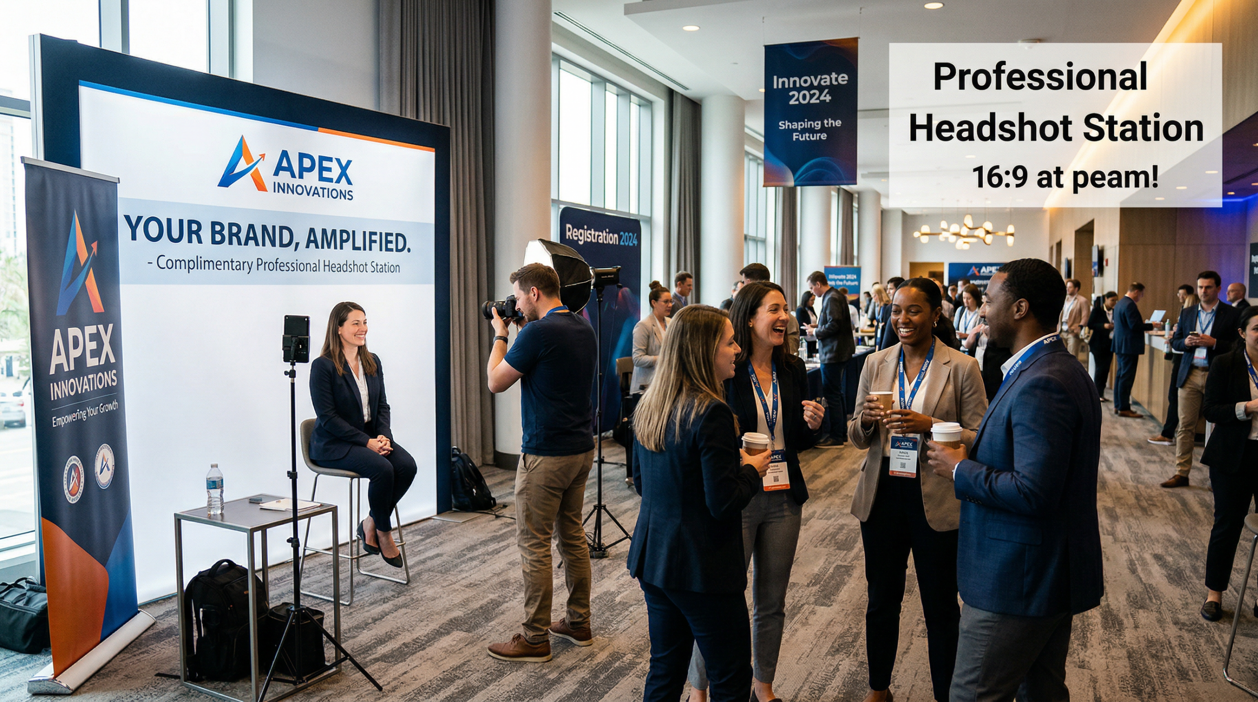 Why Conference Headshots Outperform Cheap Swag at Corporate Events