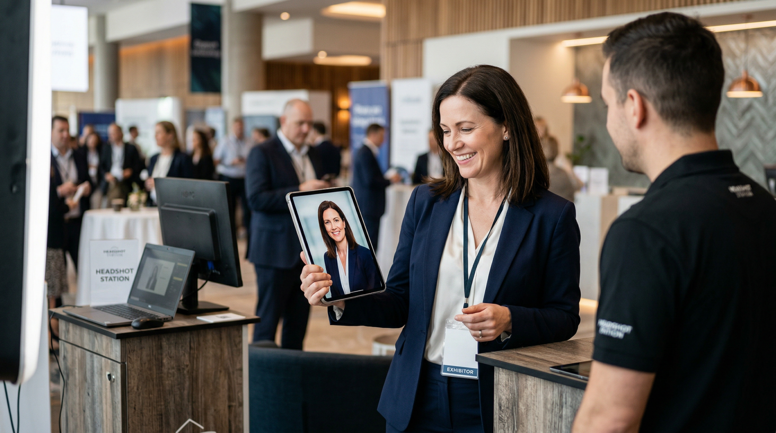 Conference headshots supporting recruiting and professional brand presence